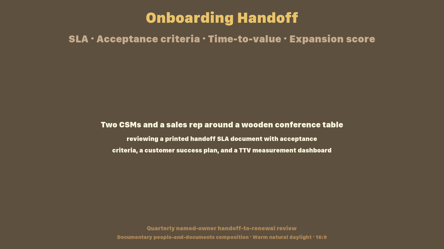 B2B Customer Onboarding and Sales-to-CS Handoff Governance in 2026 — SLA, Acceptance Criteria, Time-to-Value, and Expansion-Readiness Scoring